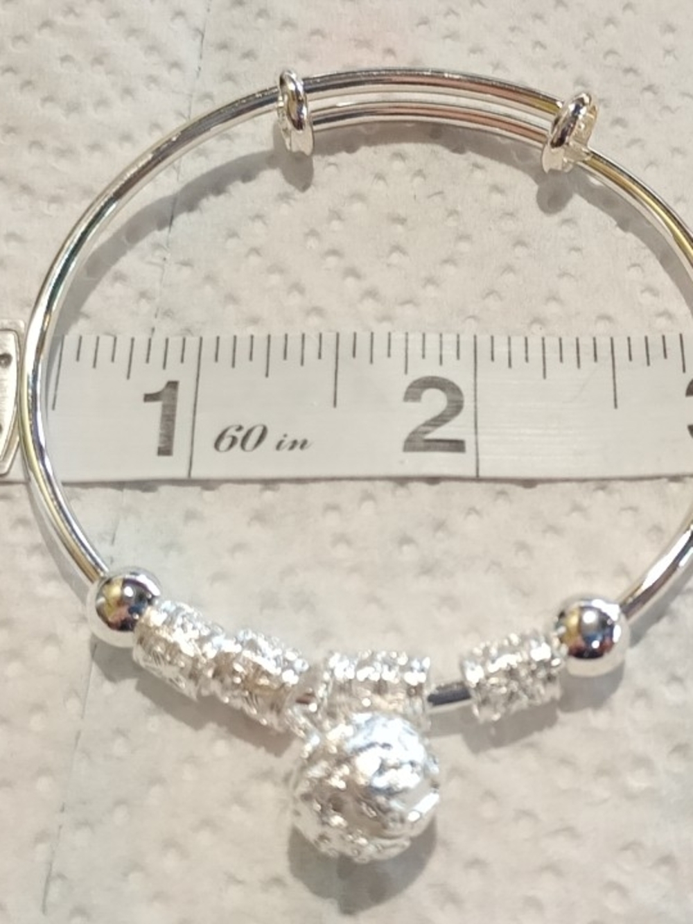 Vintage Silver-Tone Women's Swirl/Cuff Bangle Bracelet Set - Picture 8 of 10